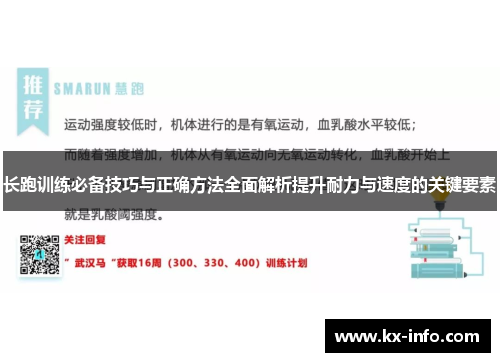 长跑训练必备技巧与正确方法全面解析提升耐力与速度的关键要素